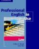 Ebook Professional English in Use - Law